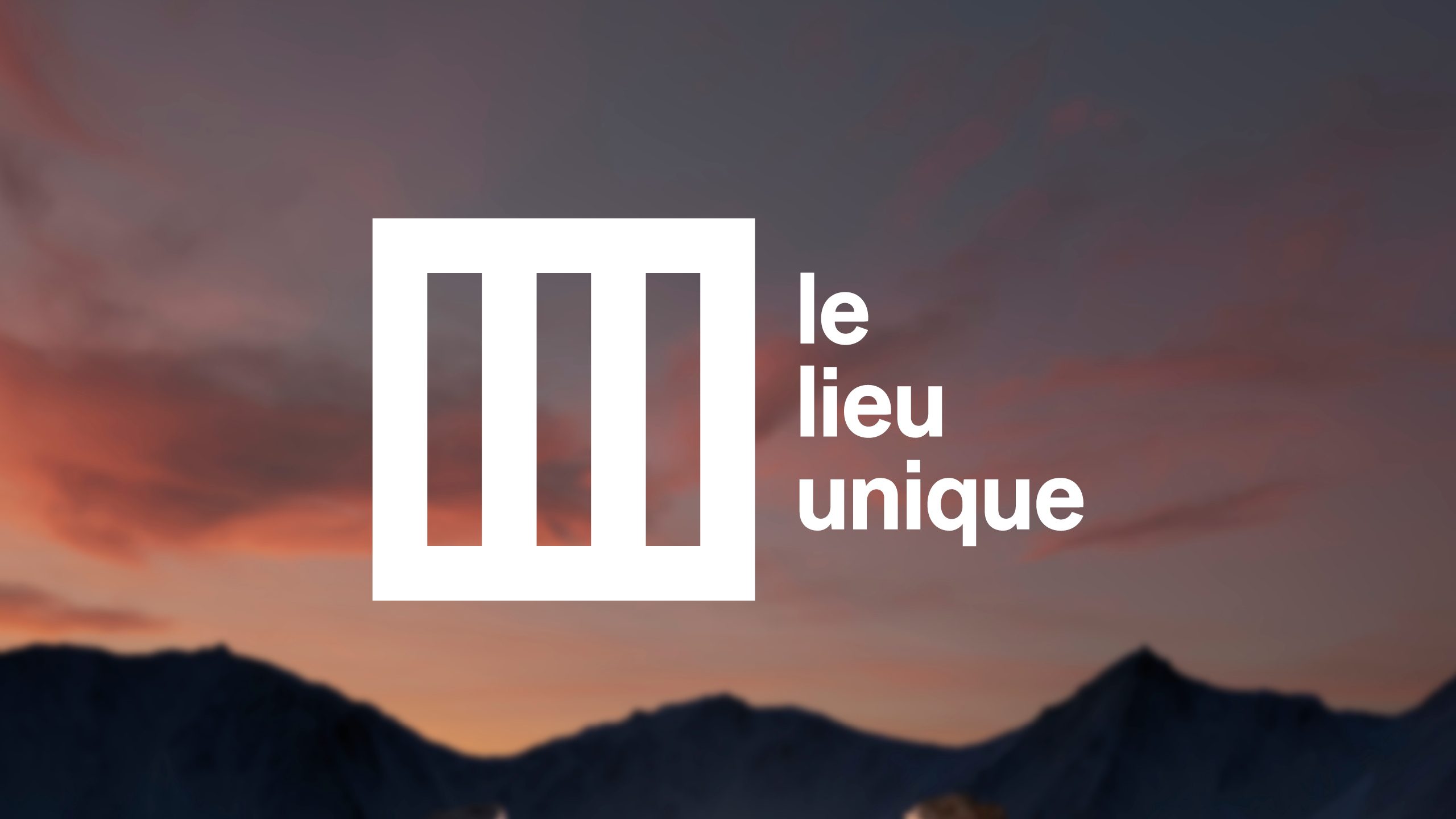 new Le Lieu Unique logo on an image by Praline